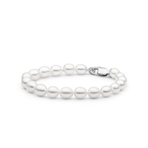 Bratara perle naturale albe si argint DiAmanti FCW375-B-G (Argint 925‰ 1,35 g.)